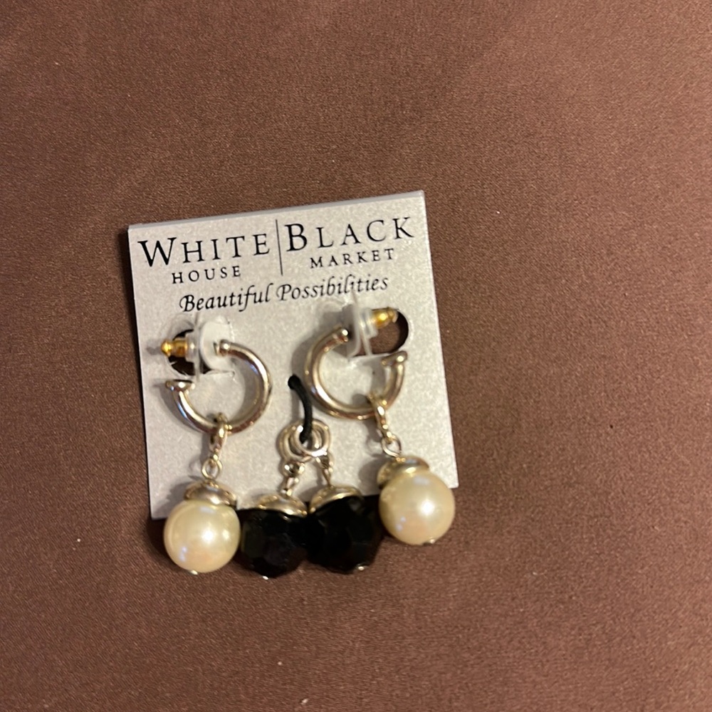 White House Black Market interchangeable hoop earrings